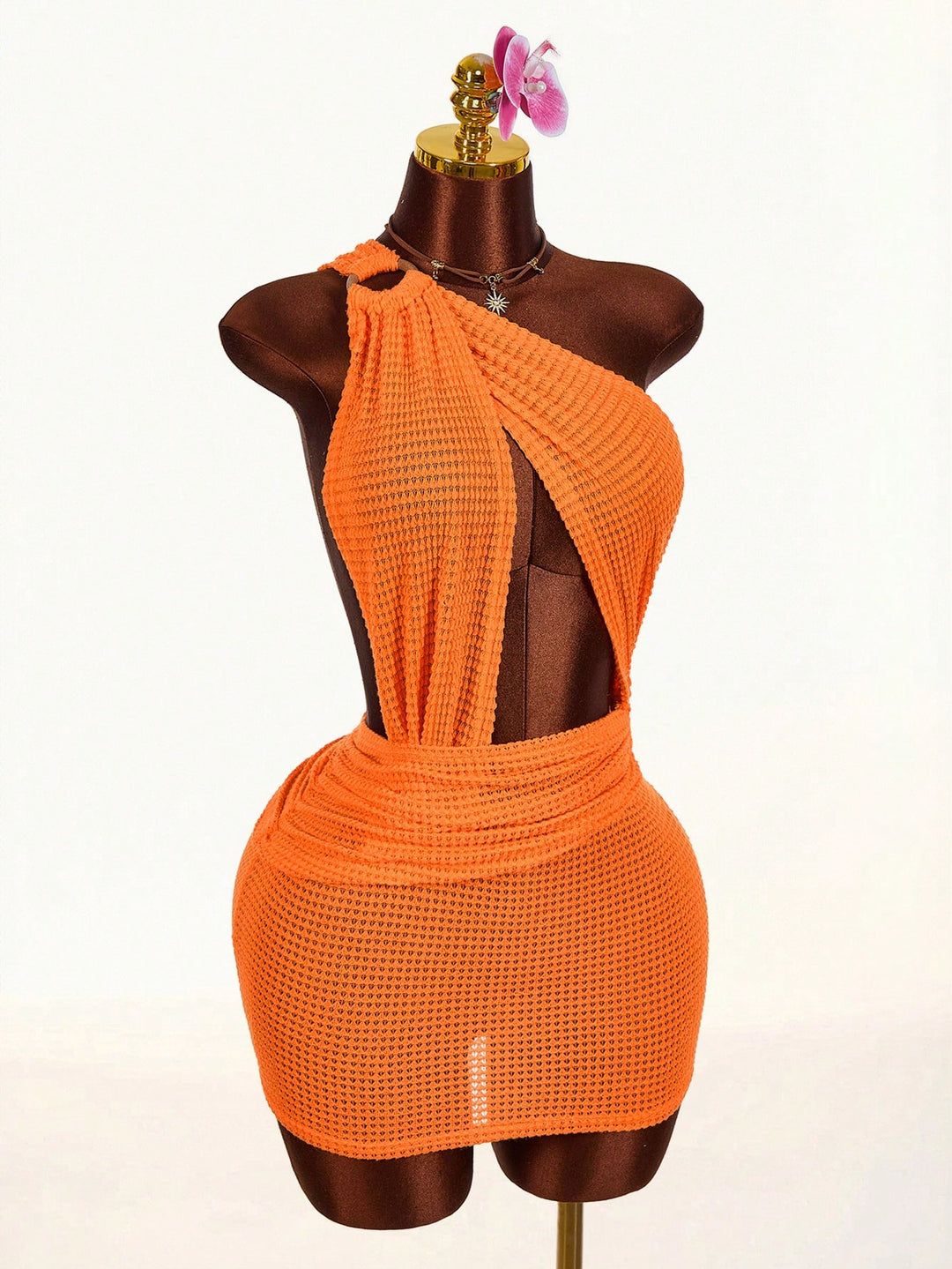Rochie mini SHEIN, portocaliu