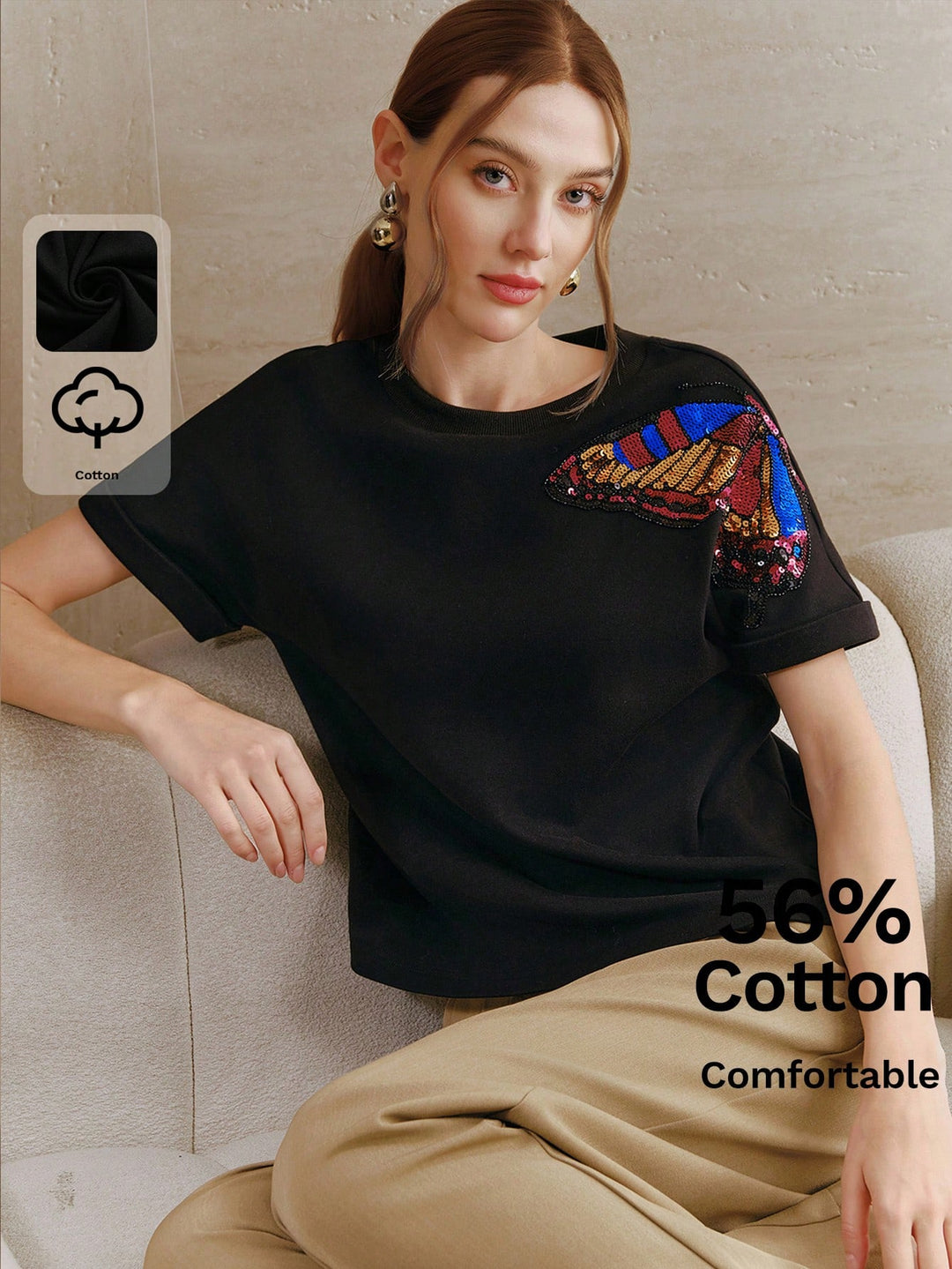 Tricou SHEIN, negru