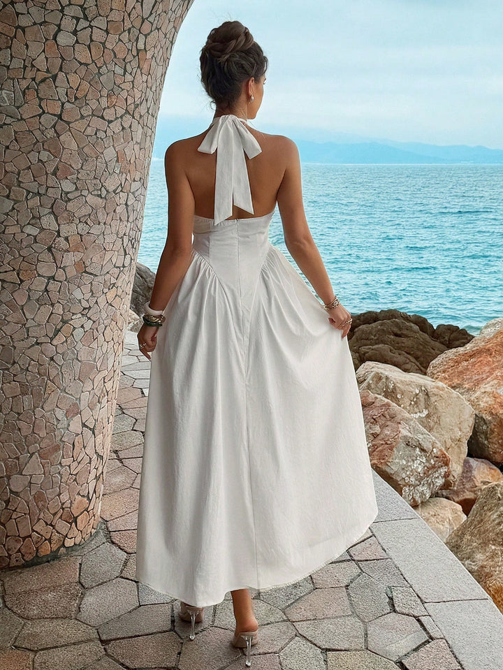 Rochie midi SHEIN, alb