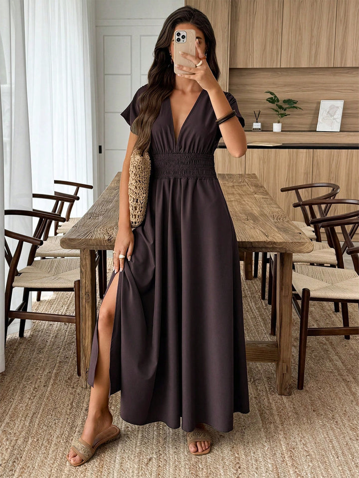 Rochie maxi SHEIN, maro