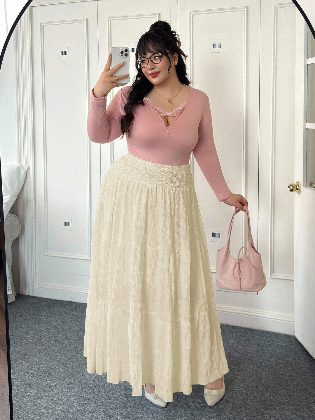 Fustă maxi SHEIN, galben