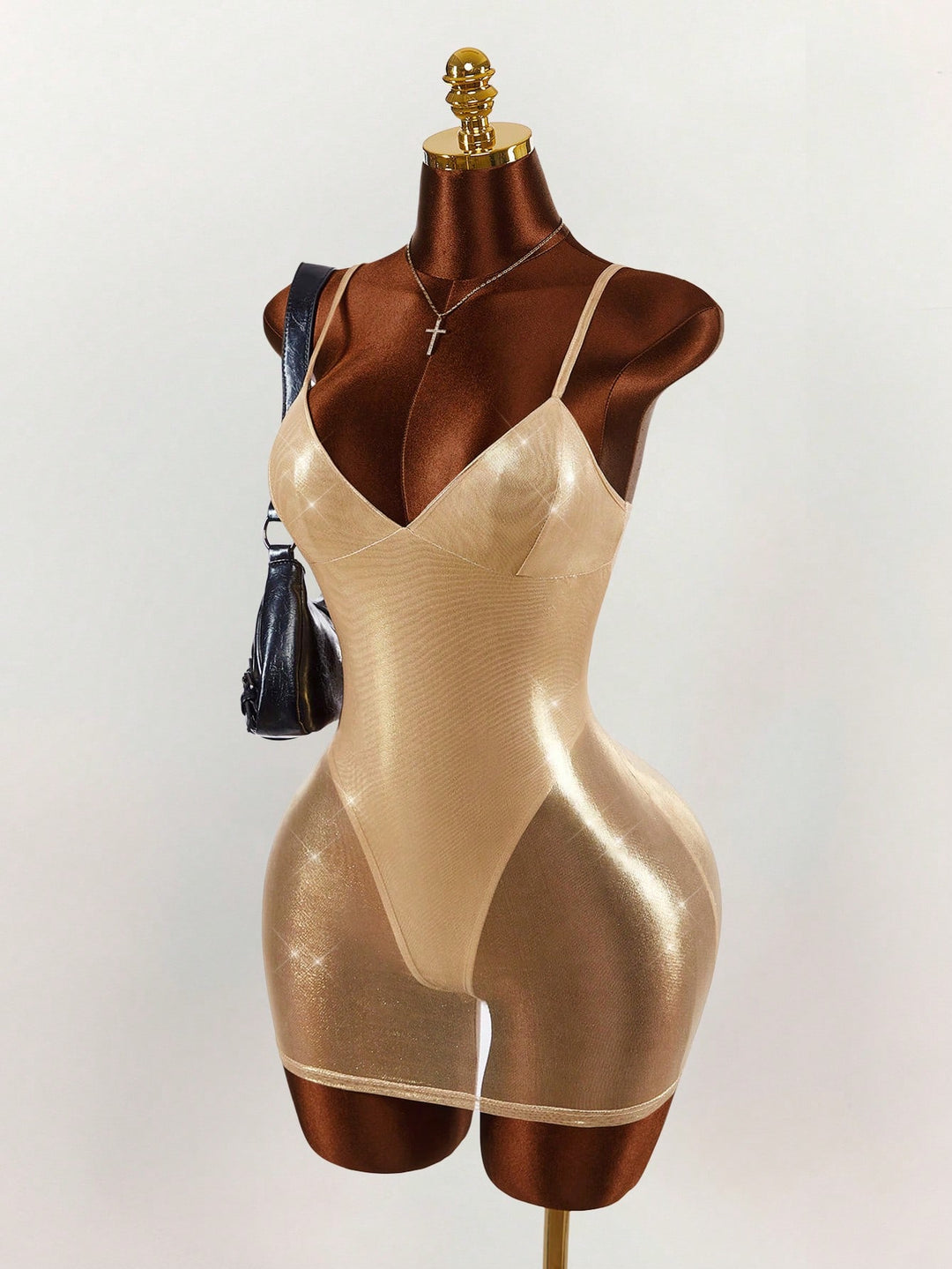 Rochie mini SHEIN, auriu