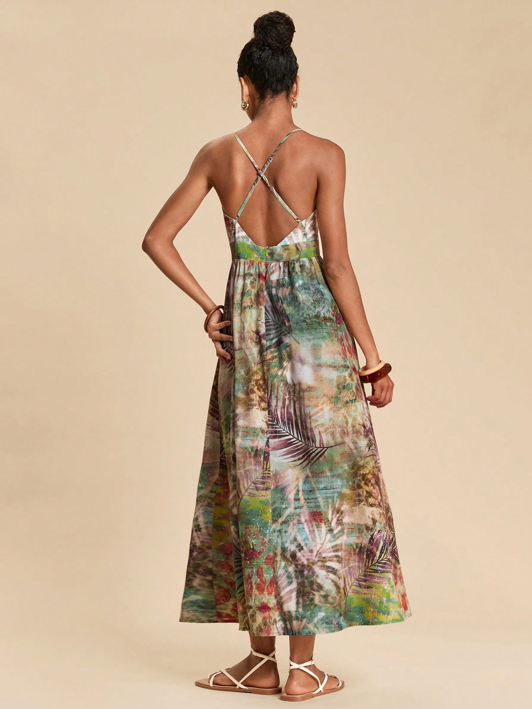 Rochie maxi SHEIN, verde