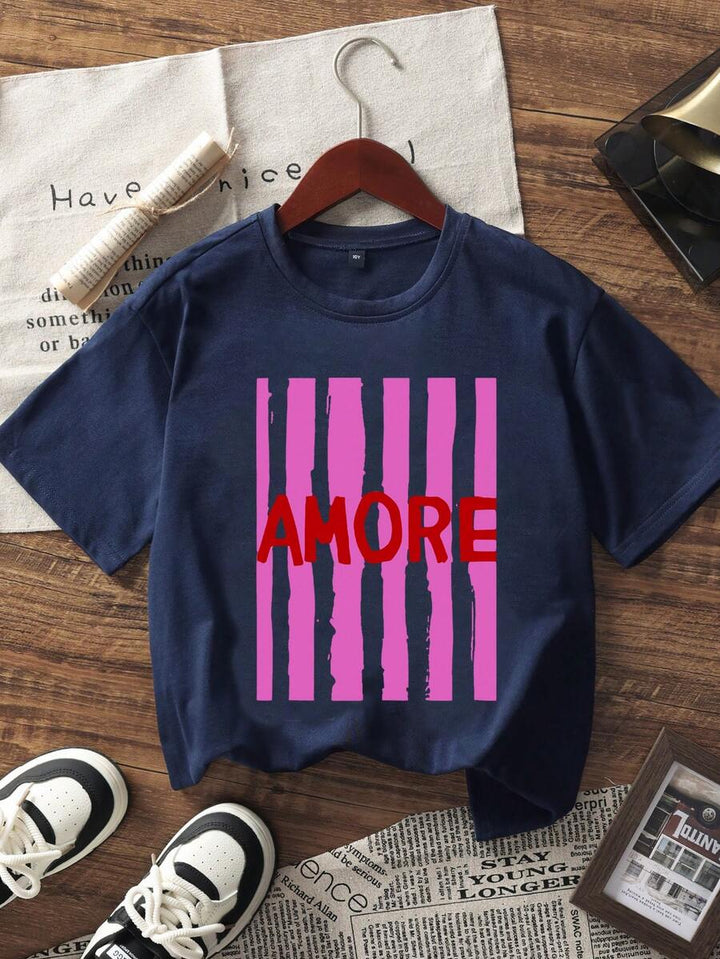 Tricou SHEIN, bleumarin