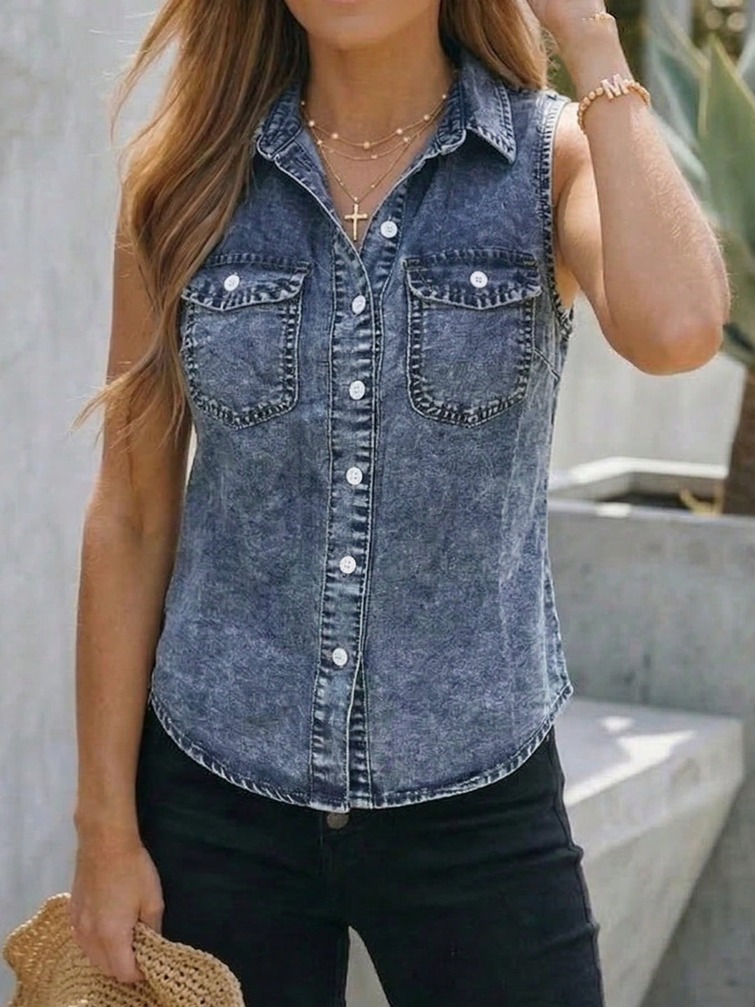 Top SHEIN, albastru