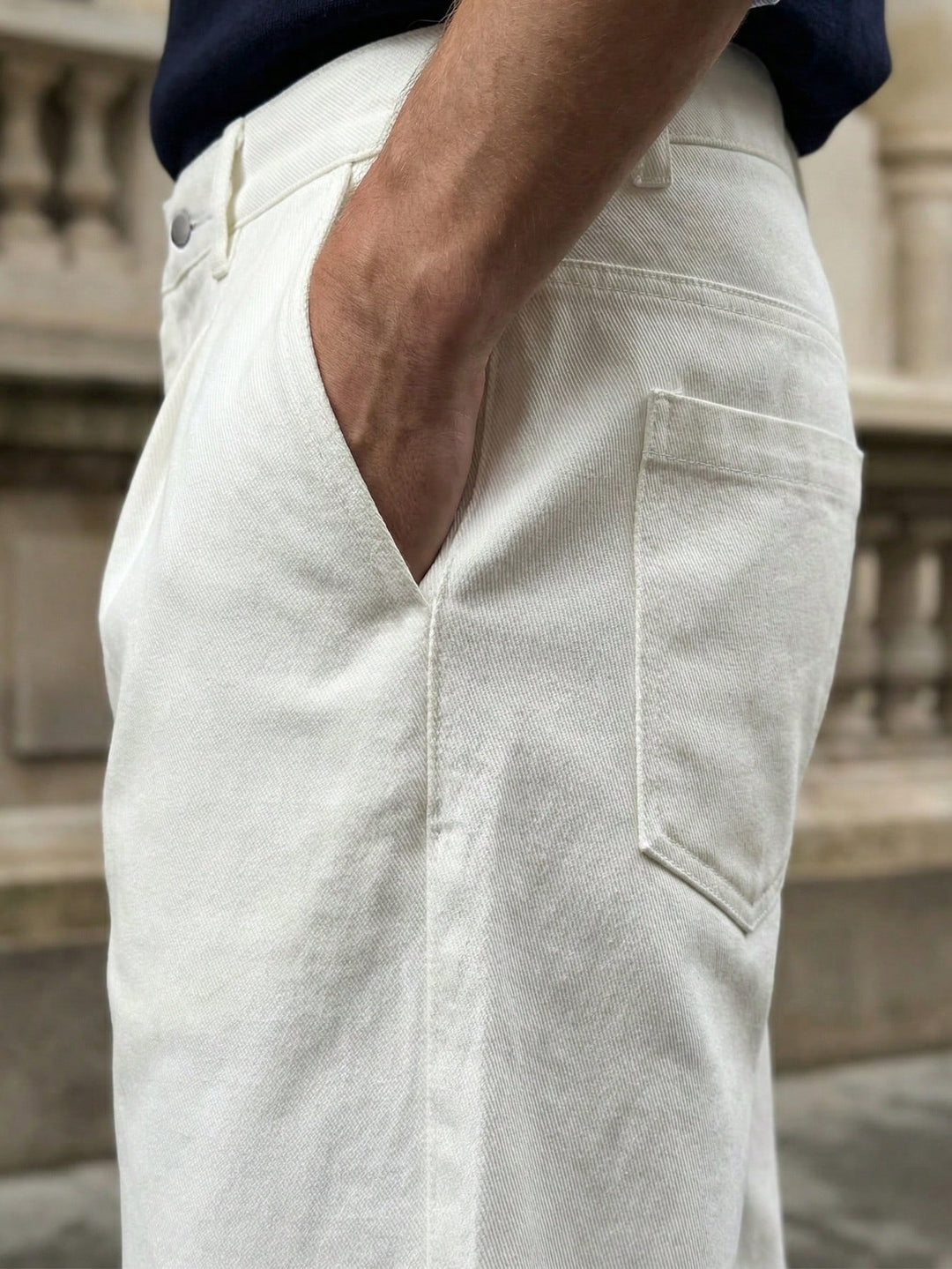 Jeans SHEIN, alb