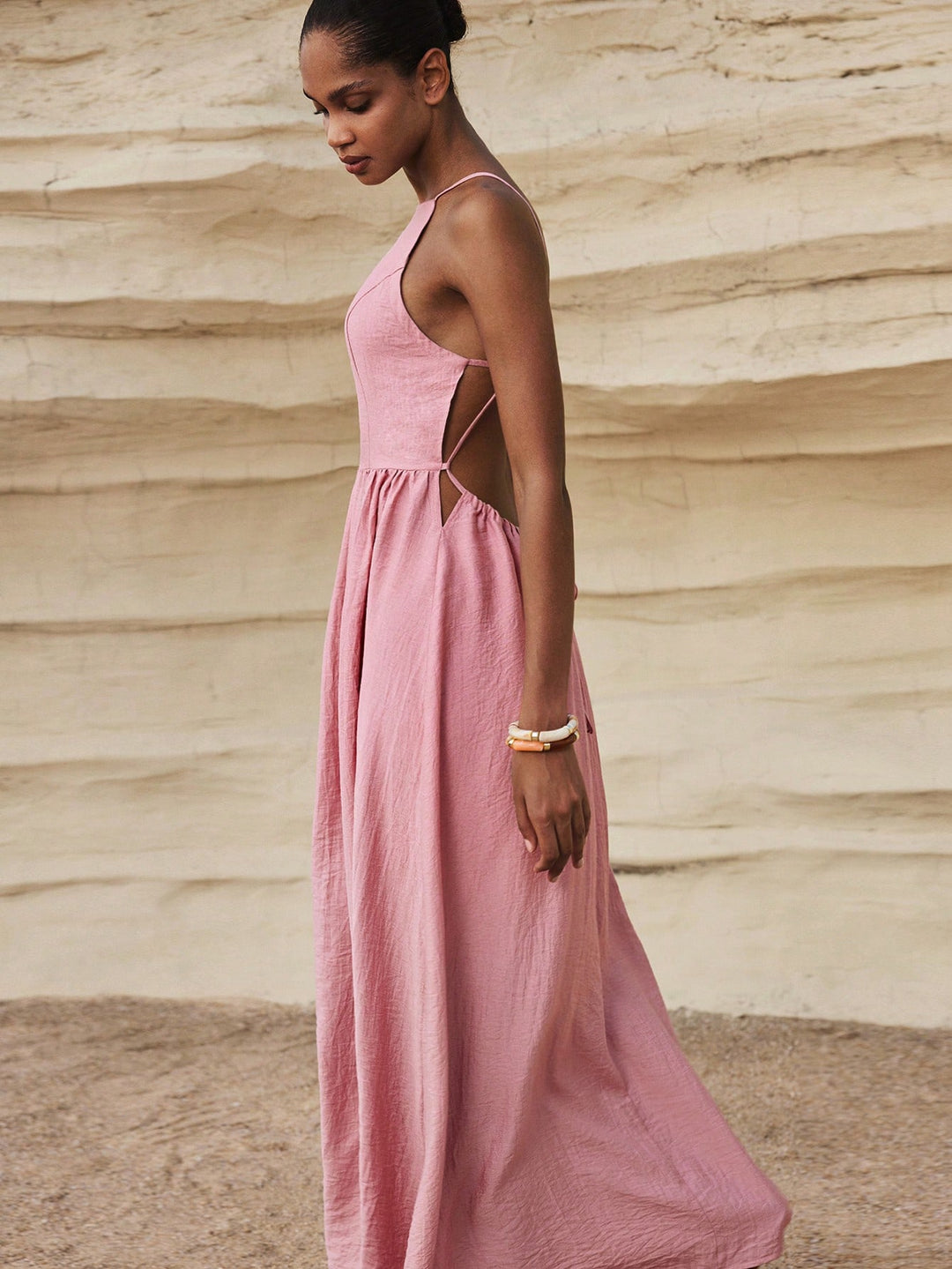 Rochie maxi SHEIN, roz