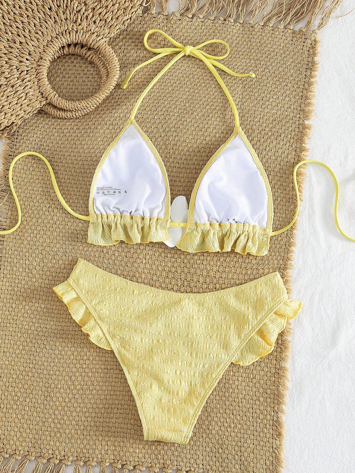 Set bikini SHEIN, galben