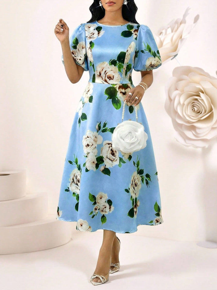 Rochie midi SHEIN, albastru