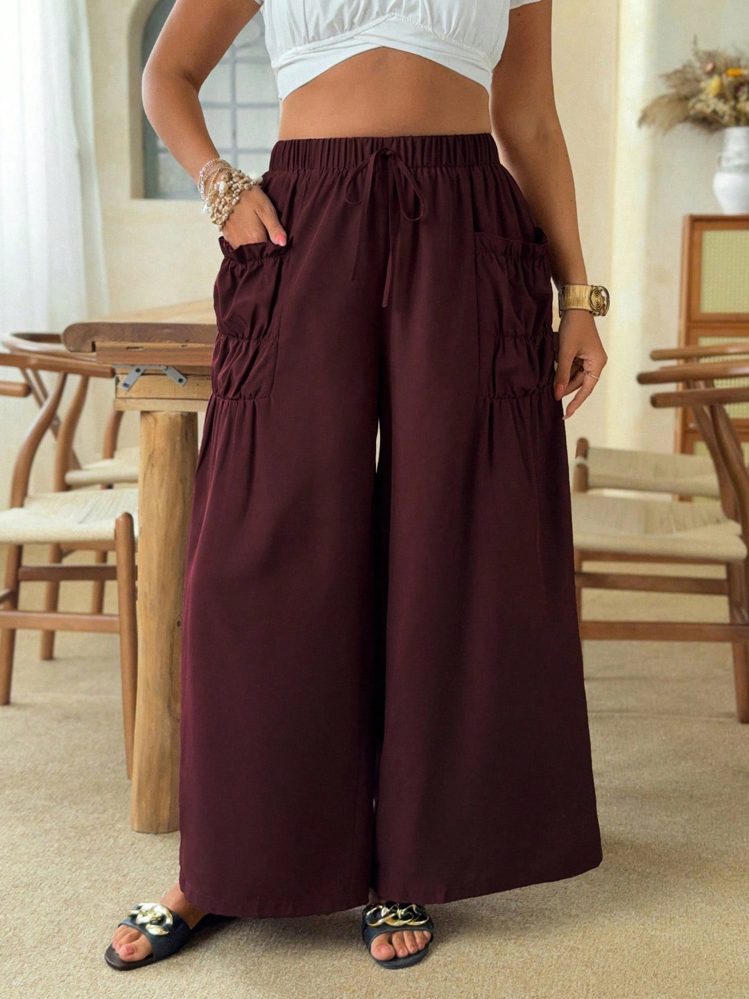 Pantaloni SHEIN, mov
