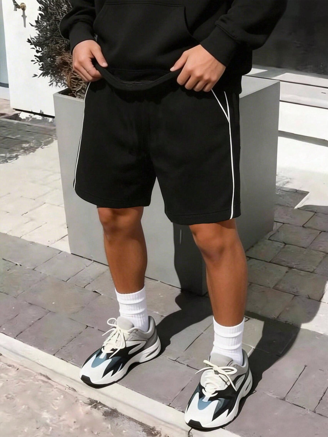 SHEIN rövidnadrág, fekete