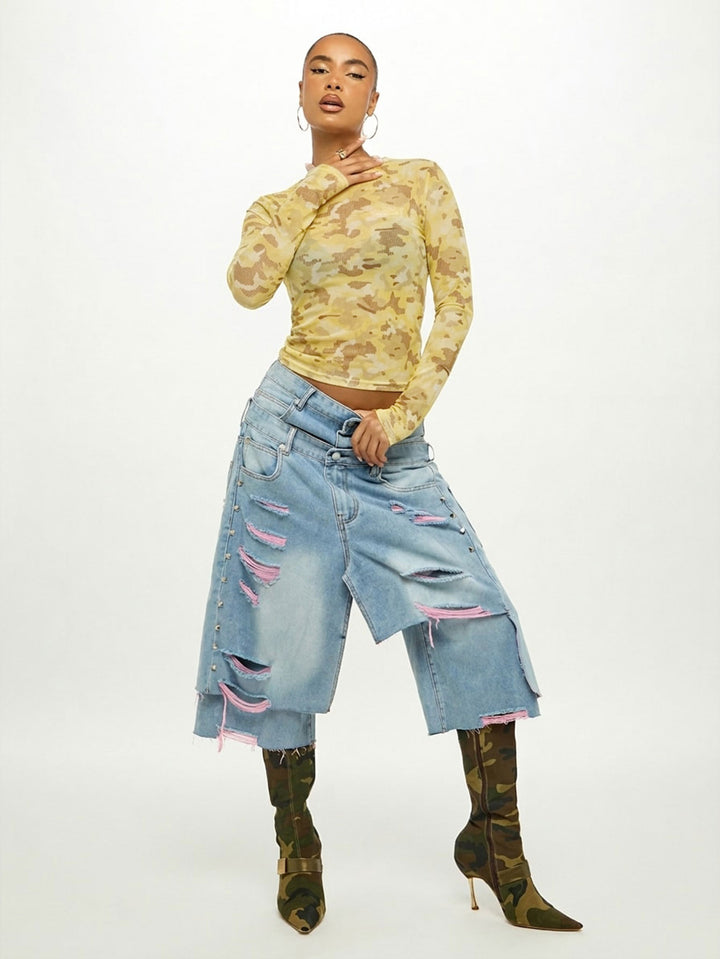 Top SHEIN, galben