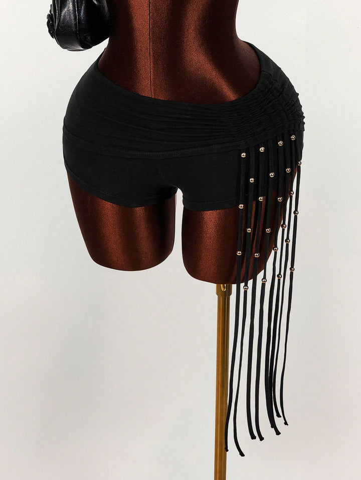 Pantaloni scurți SHEIN, negru