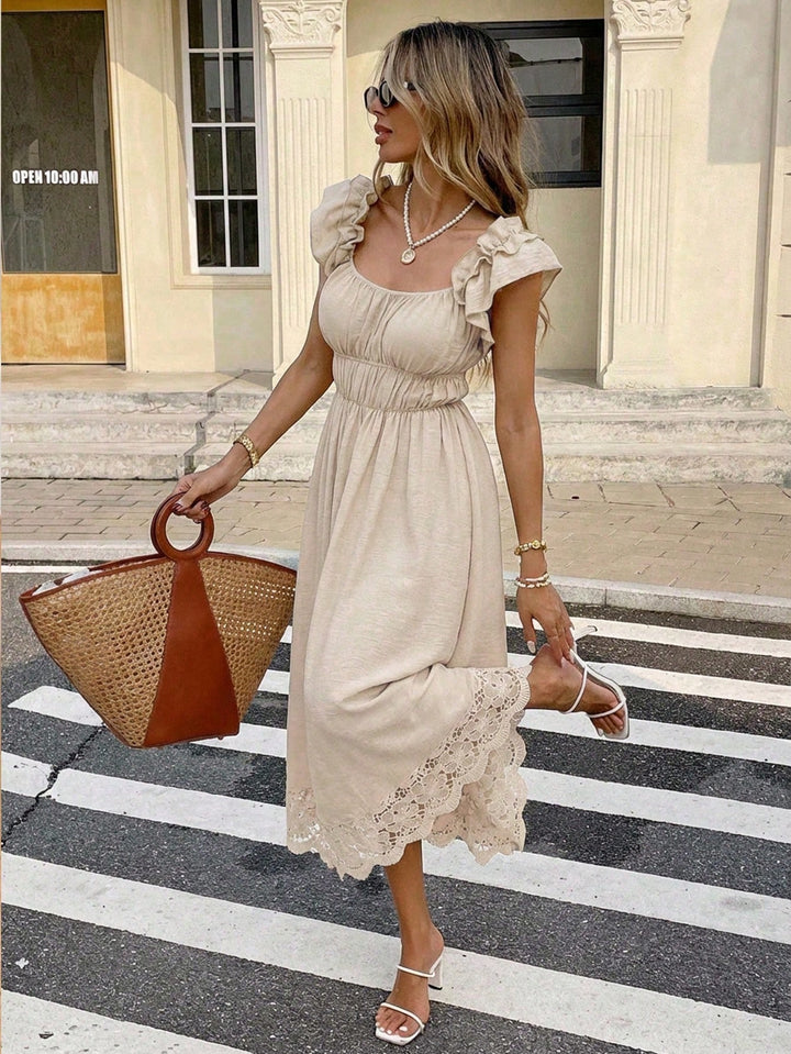 Rochie maxi SHEIN, bej