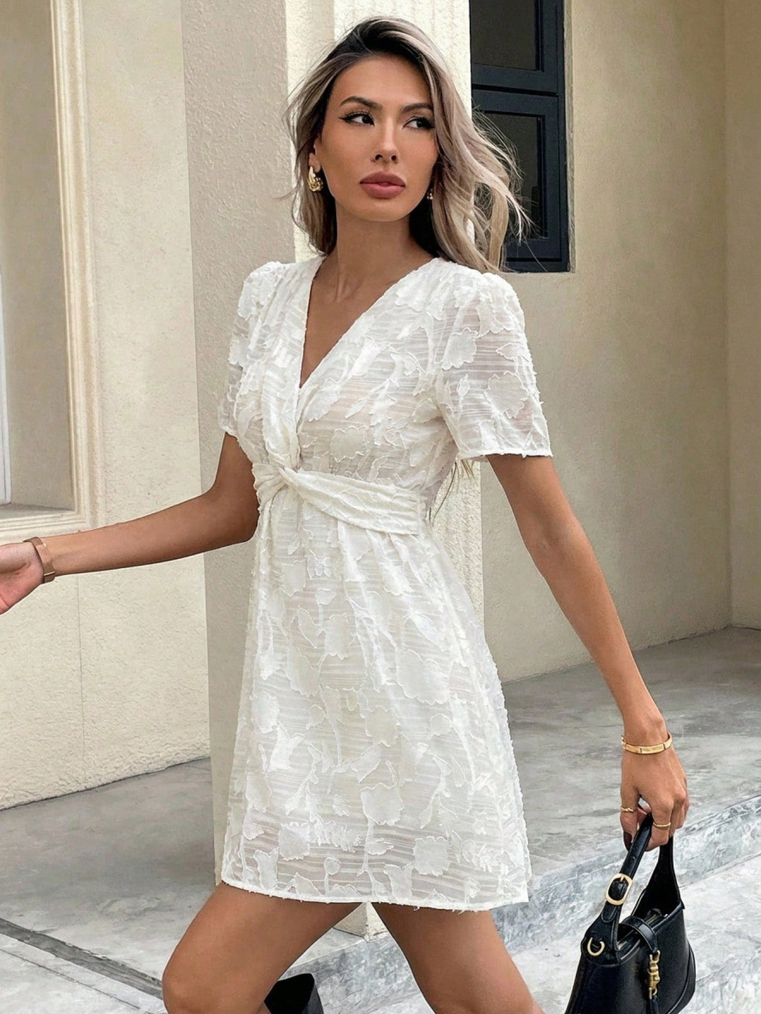 Rochie scurtă SHEIN, bej