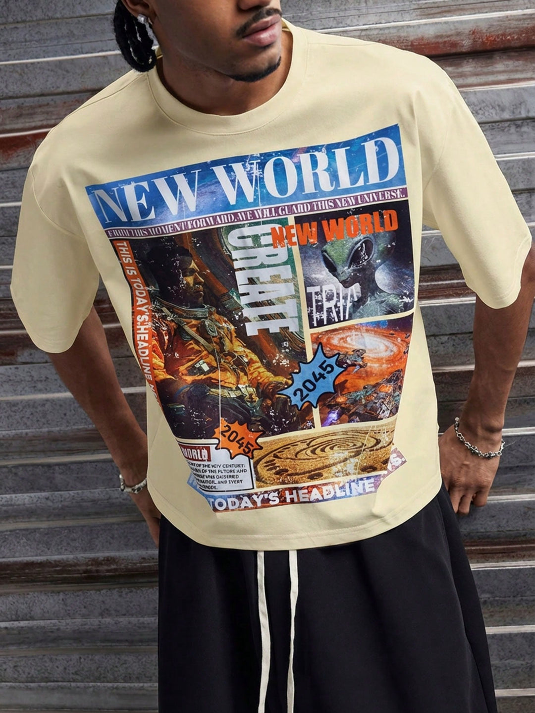 Tricou SHEIN, bej