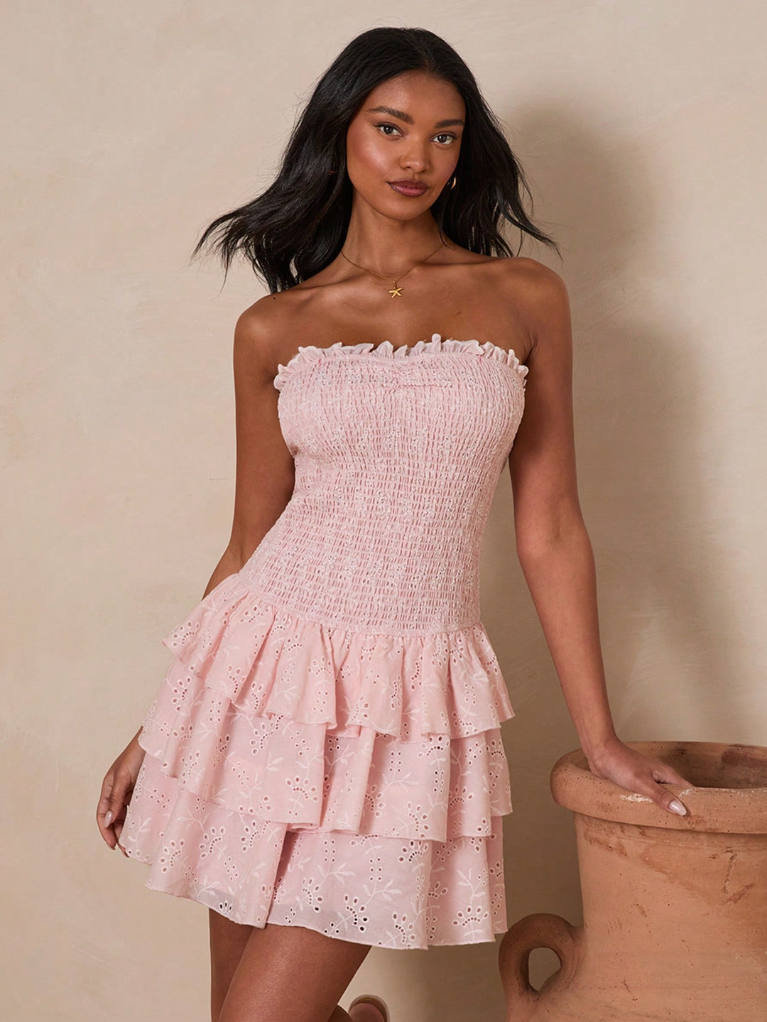Rochie mini SHEIN, roz