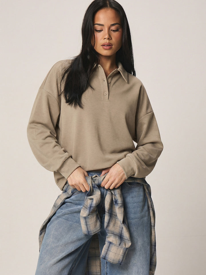 Top SHEIN, kaki