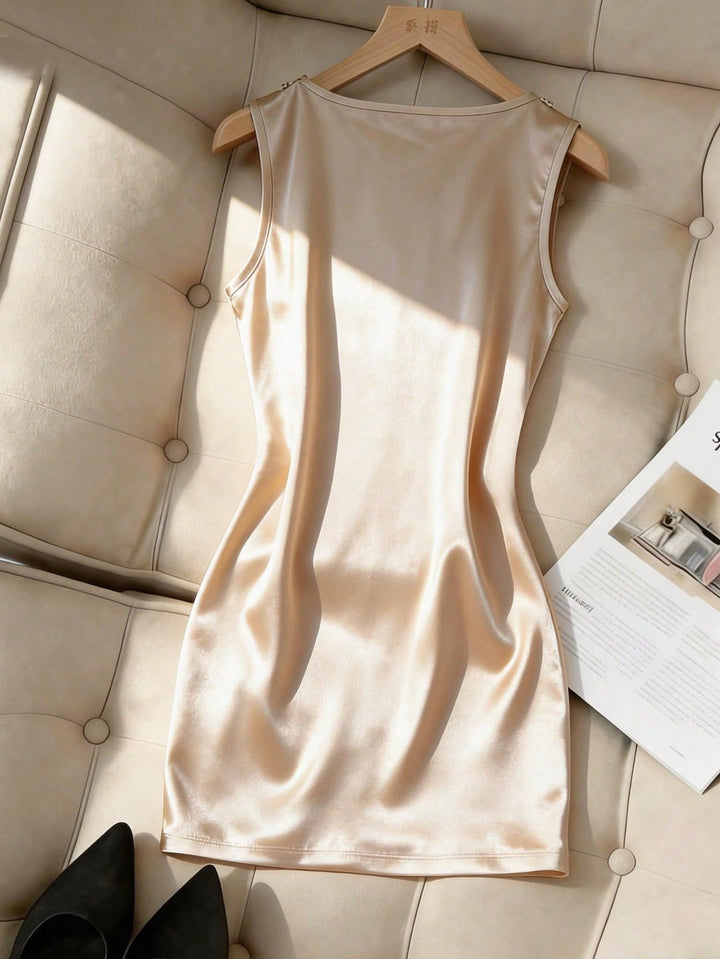 Rochie scurtă SHEIN, auriu