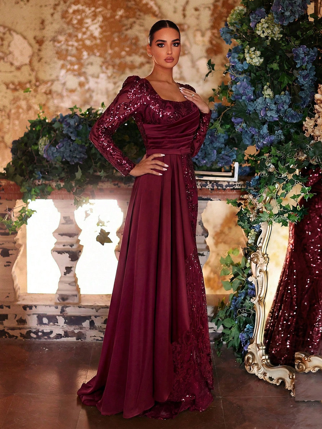 Rochie SHEIN, vișiniu