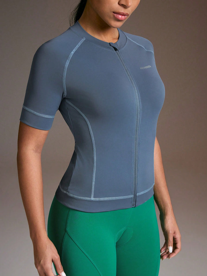 Tricou de ciclism SHEIN, albastru