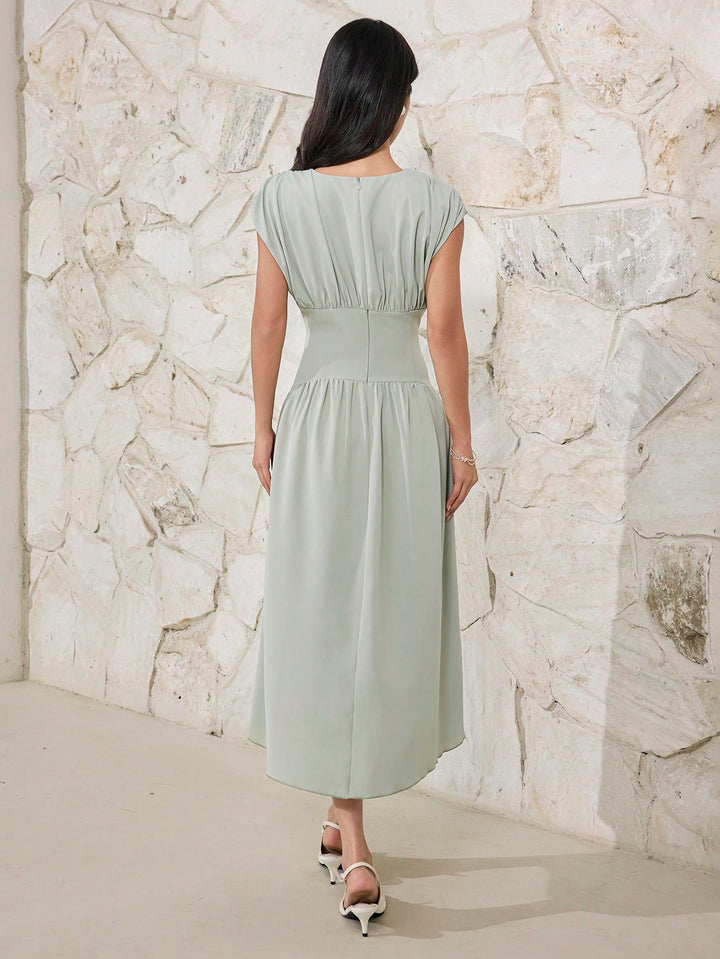 Rochie maxi SHEIN, verde