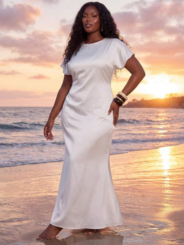 Rochie maxi SHEIN , alb