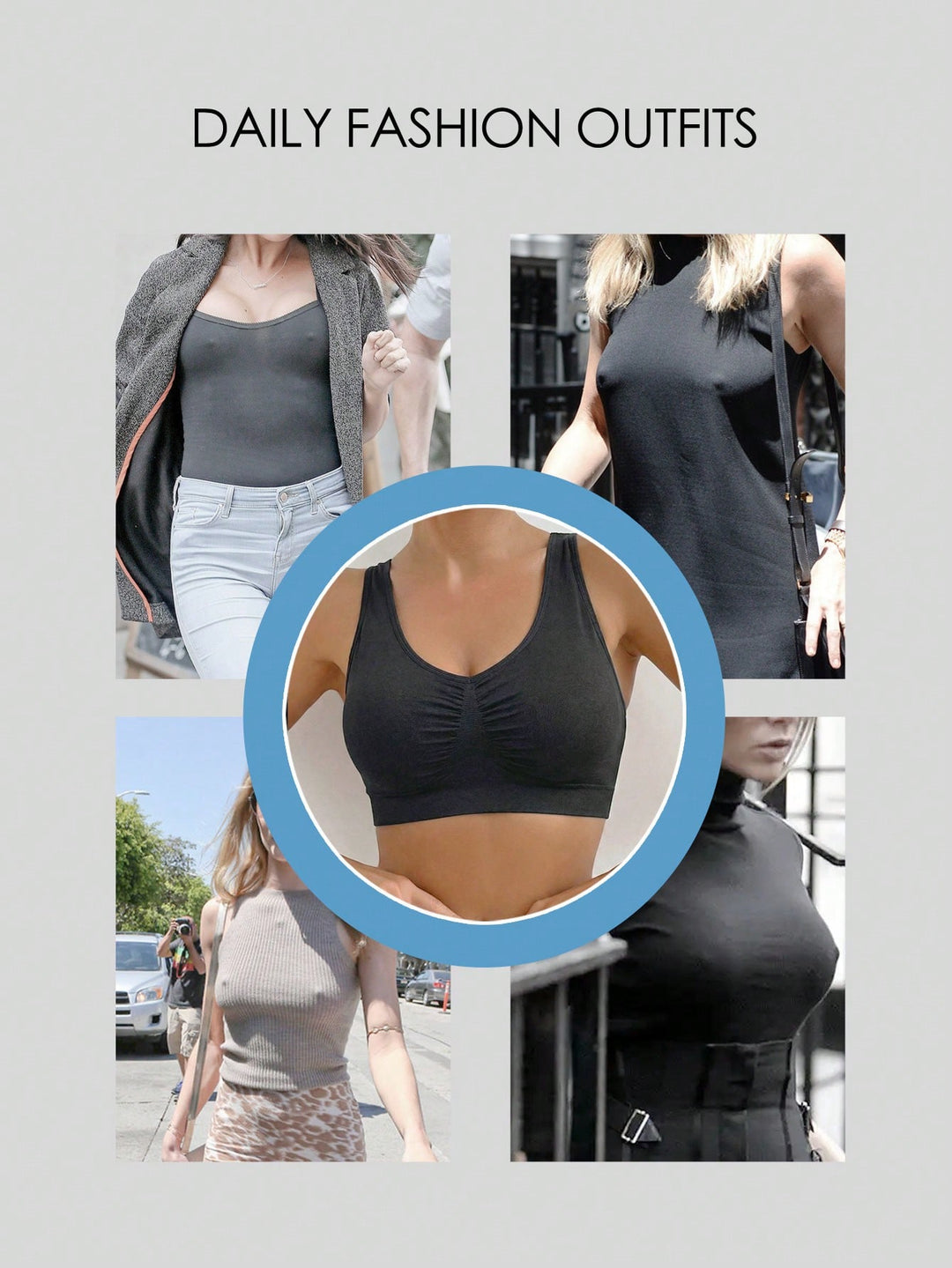 Bustieră sport SHEIN, negru