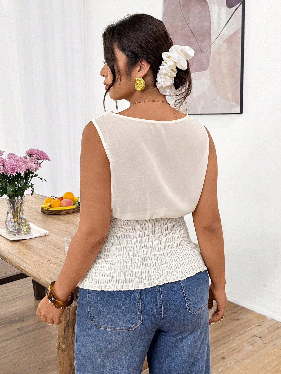 Tricou SHEIN, portocaliu