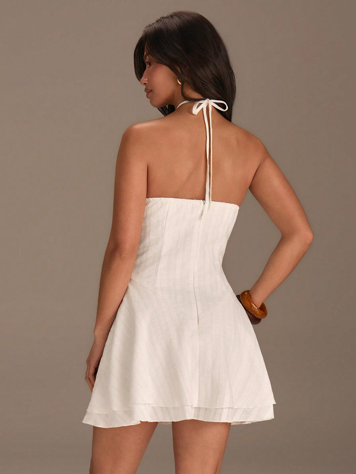 Rochie mini SHEIN, alb