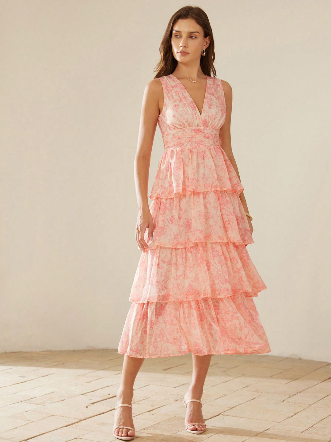 Rochie maxi SHEIN, roz