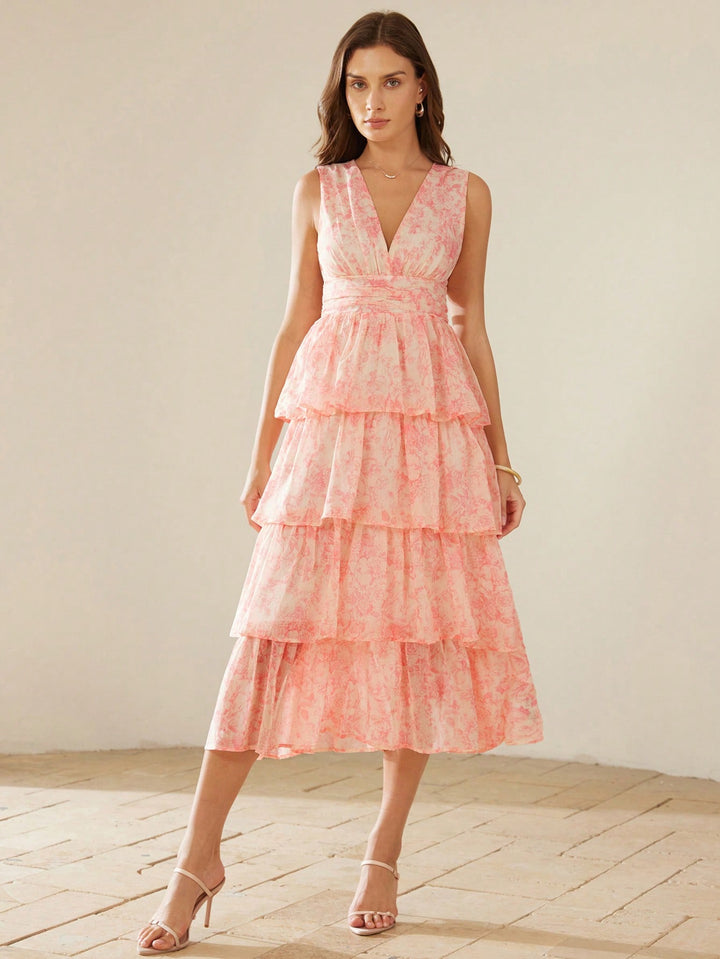 Rochie maxi SHEIN, roz