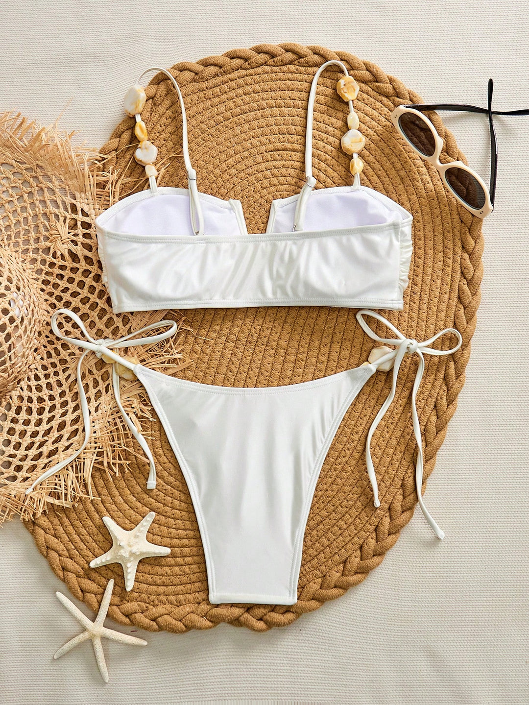 Set bikini SHEIN, alb