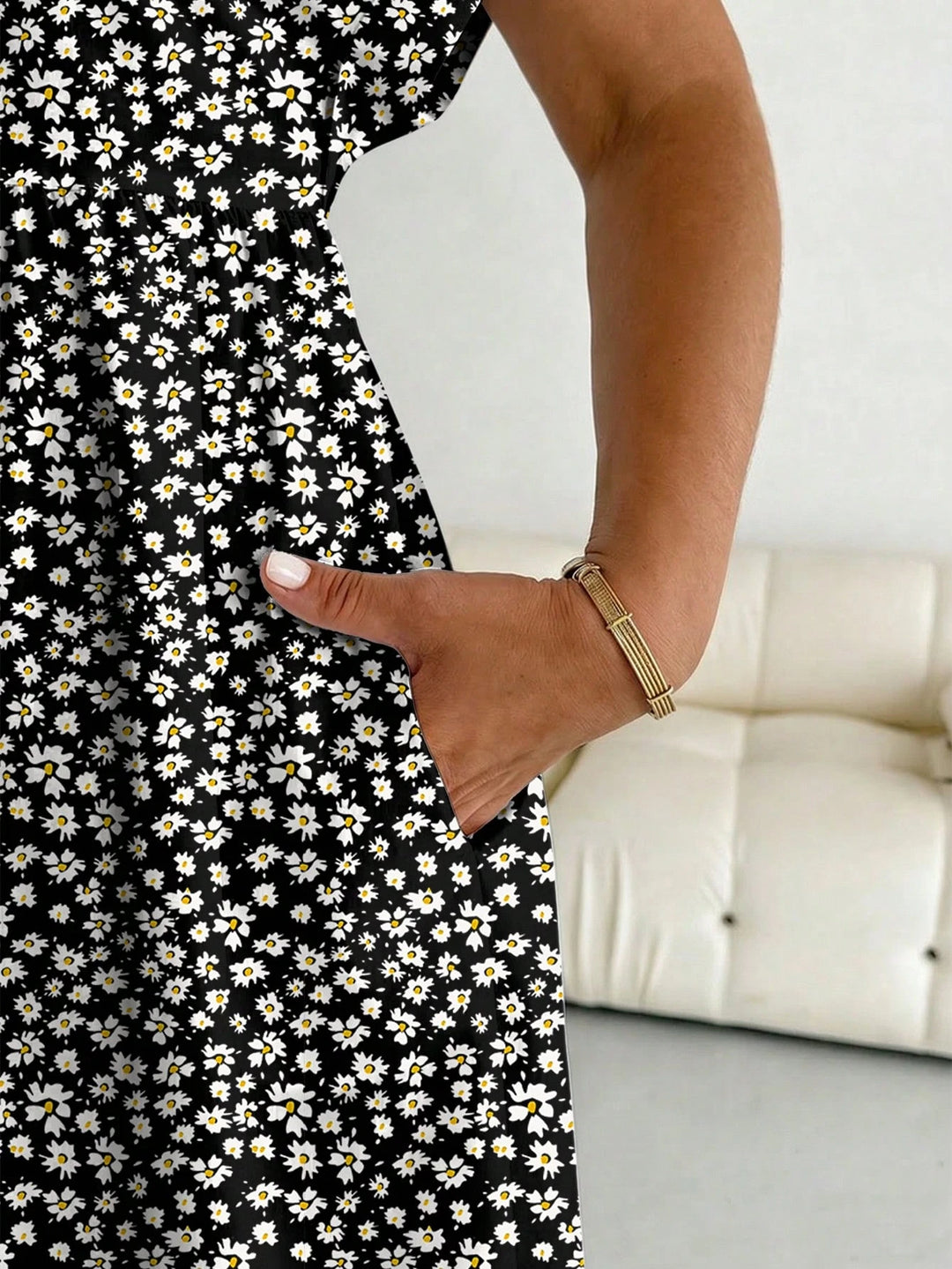 Rochie midi SHEIN, mix culori