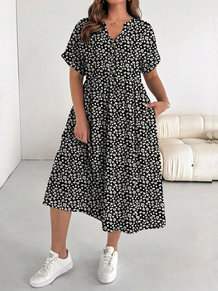 Rochie midi SHEIN, mix culori