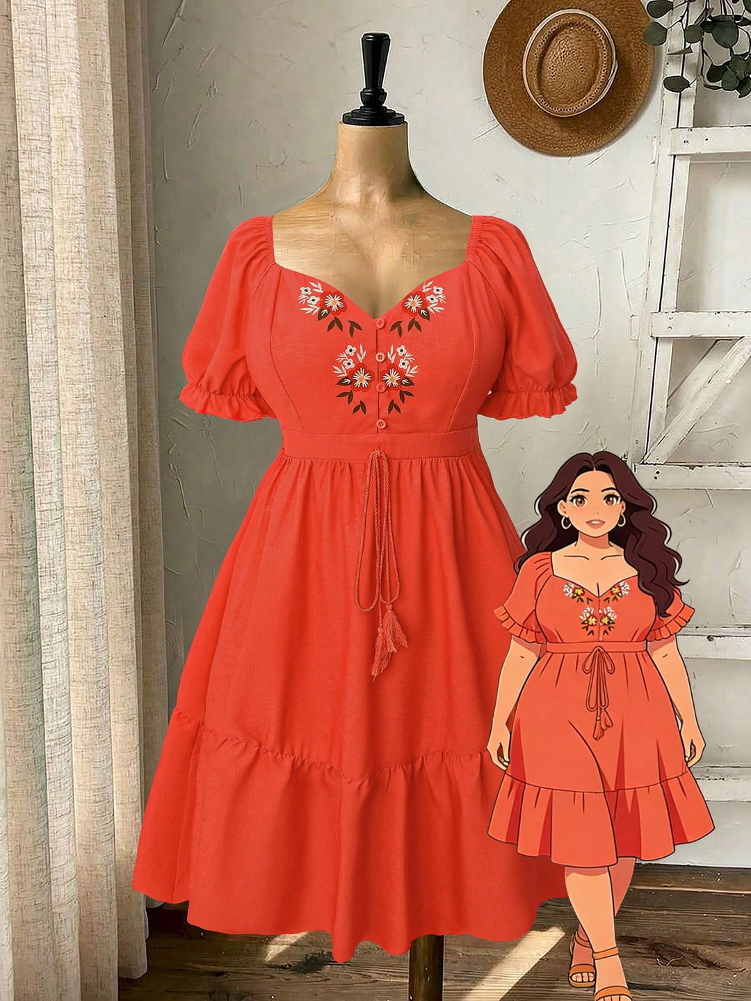 Rochie SHEIN, portocaliu