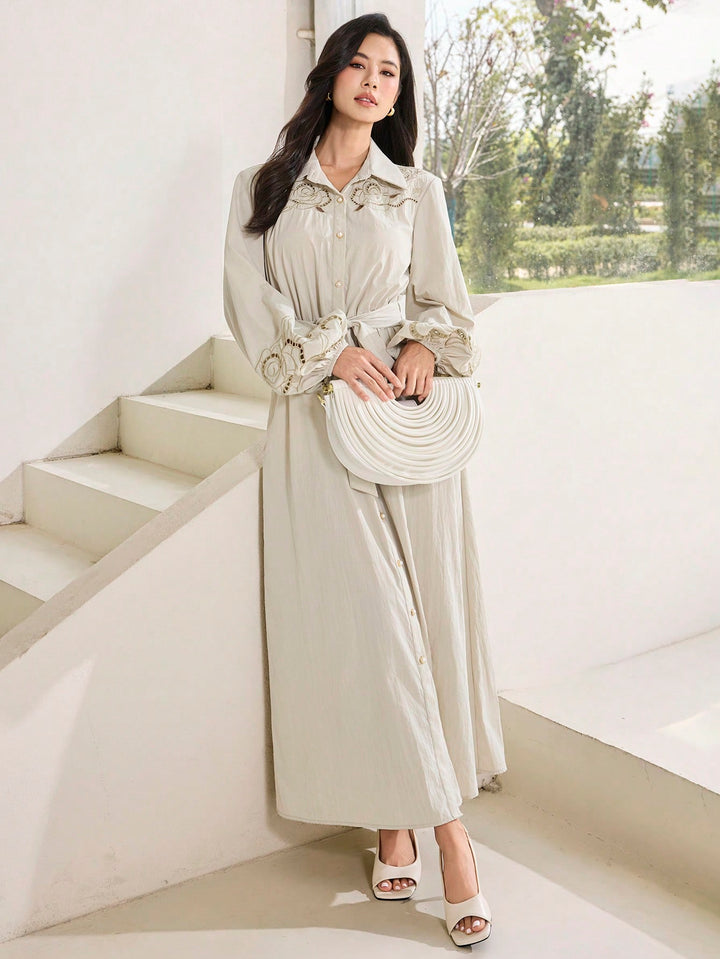 Rochie maxi SHEIN, kaki