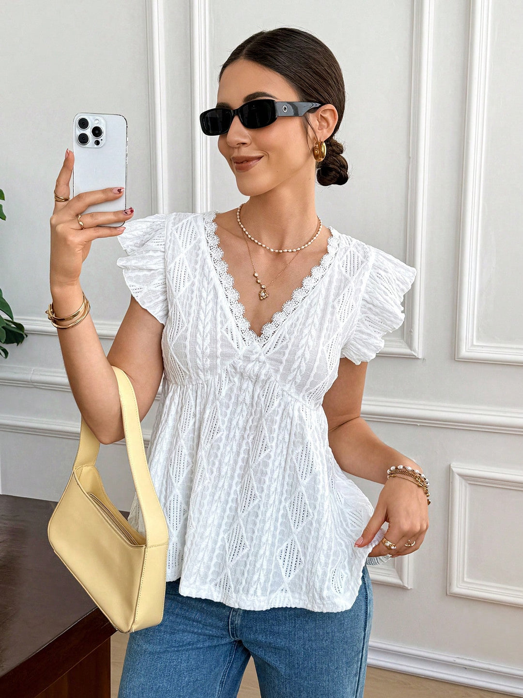 Tricou SHEIN, alb