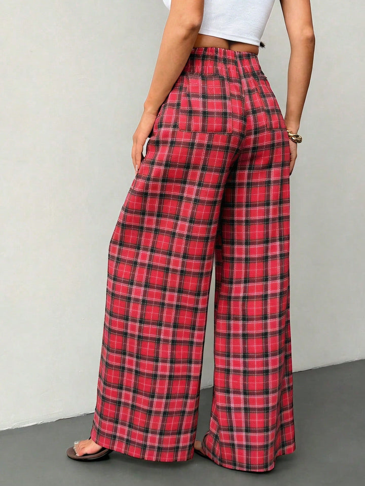 Pantaloni SHEIN, roșu