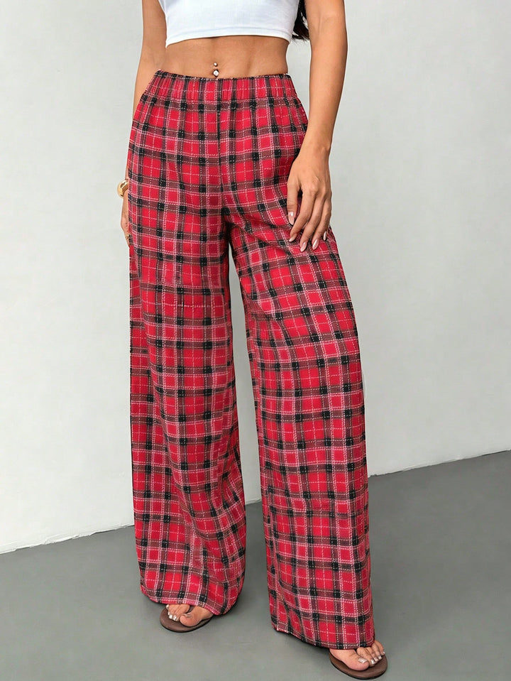Pantaloni SHEIN, roșu