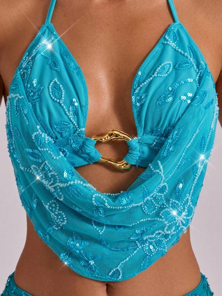 Top SHEIN, albastru