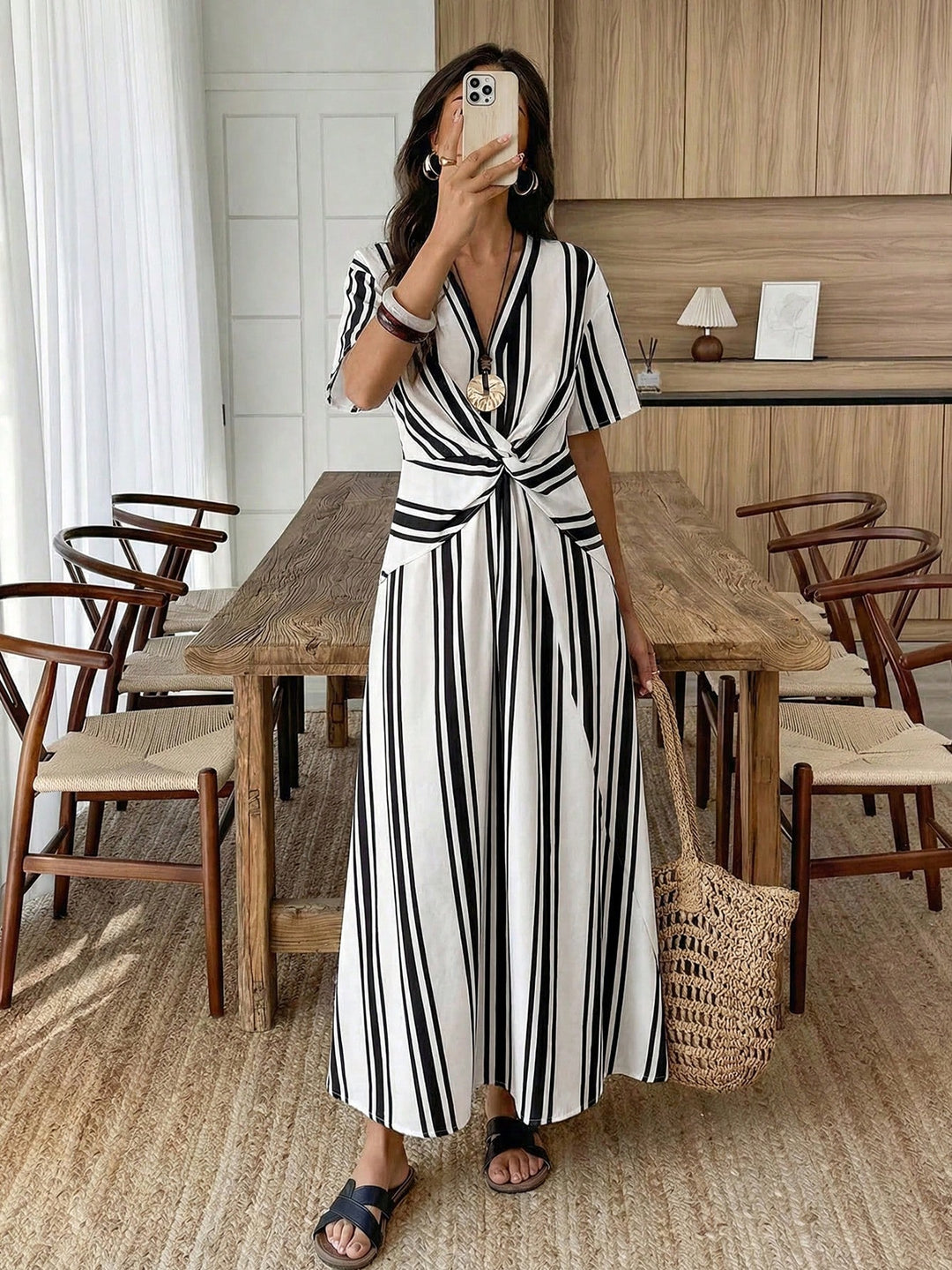 Rochie maxi SHEIN, mix culori