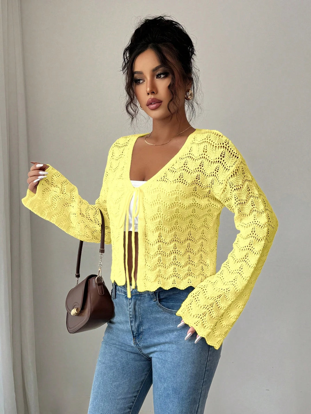 Cardigan SHEIN, galben