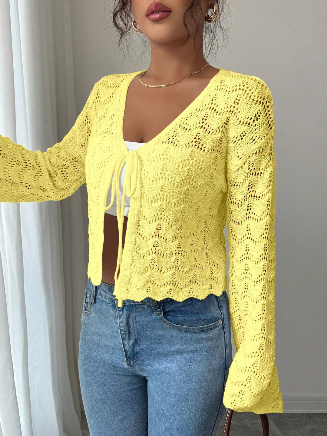 Cardigan SHEIN, galben