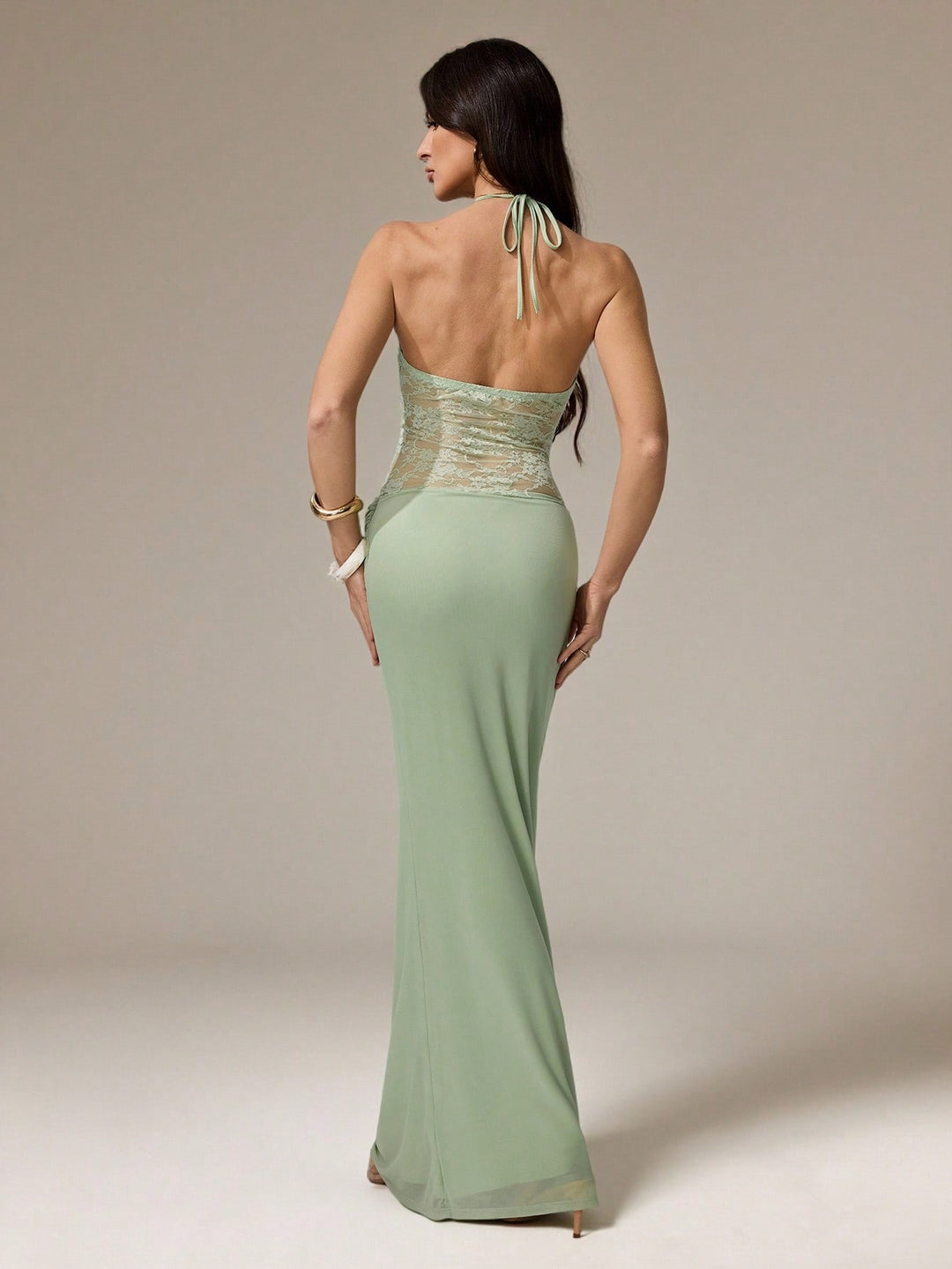Rochie maxi SHEIN, verde