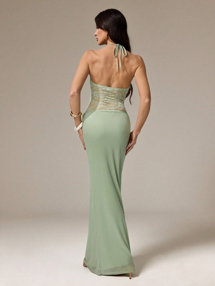 Rochie maxi SHEIN, verde