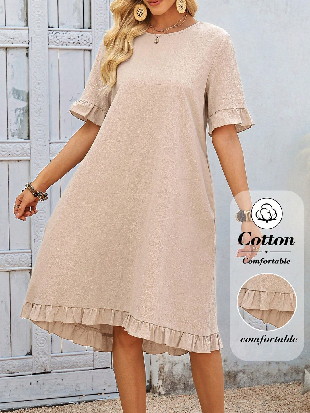 SHEIN midiruha, khaki