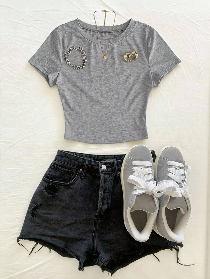 Tricou SHEIN, gri