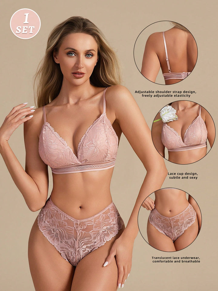 Set lenjerie SHEIN, roz