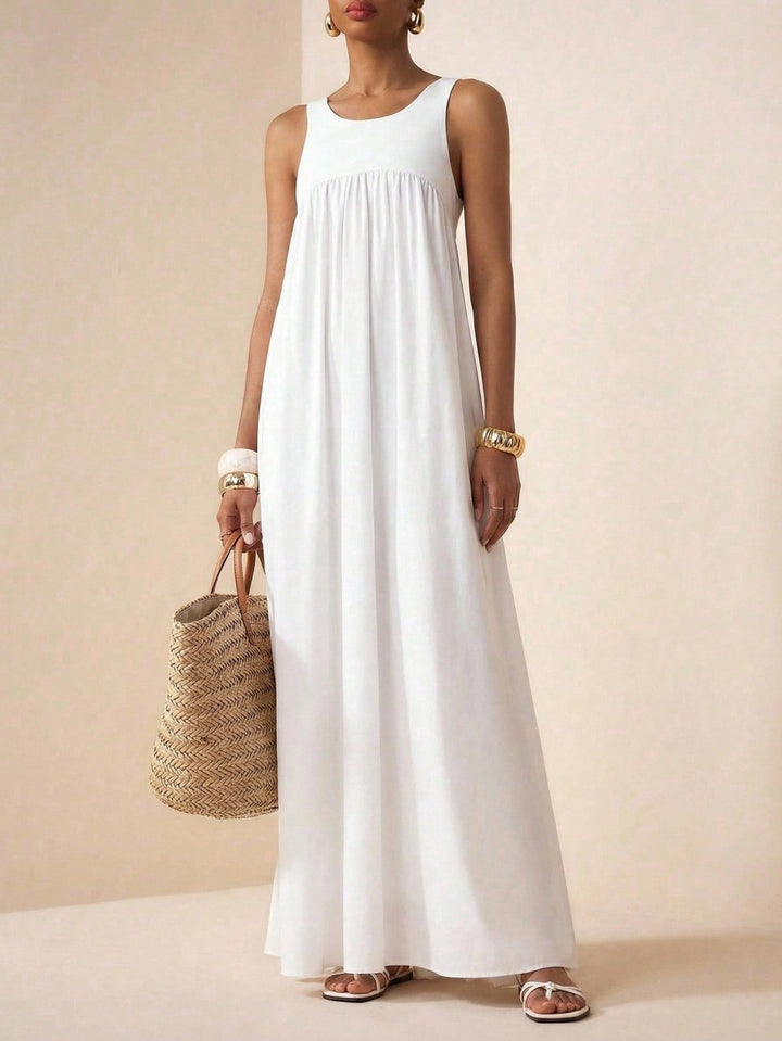 Rochie maxi SHEIN, alb